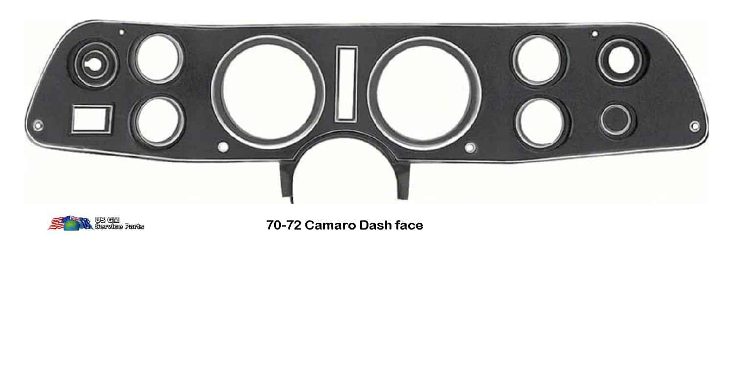 Dash Carrier: 70-72 Camaro